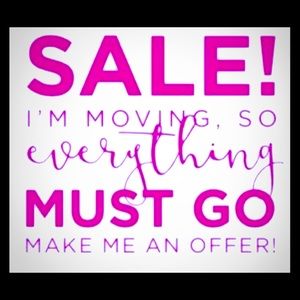 Moving sale